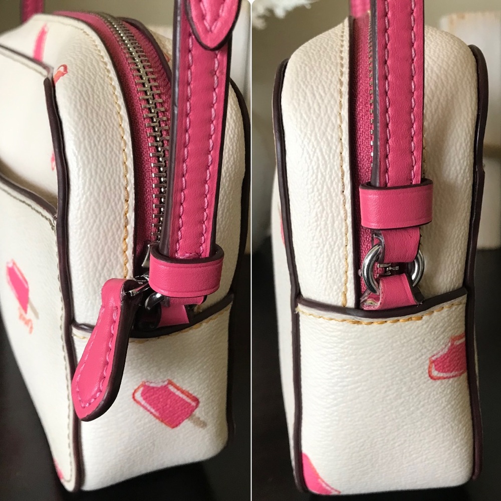 Coach Mini Camera Crossbody Bag With Popsicle Print - Picture 7 of 16
